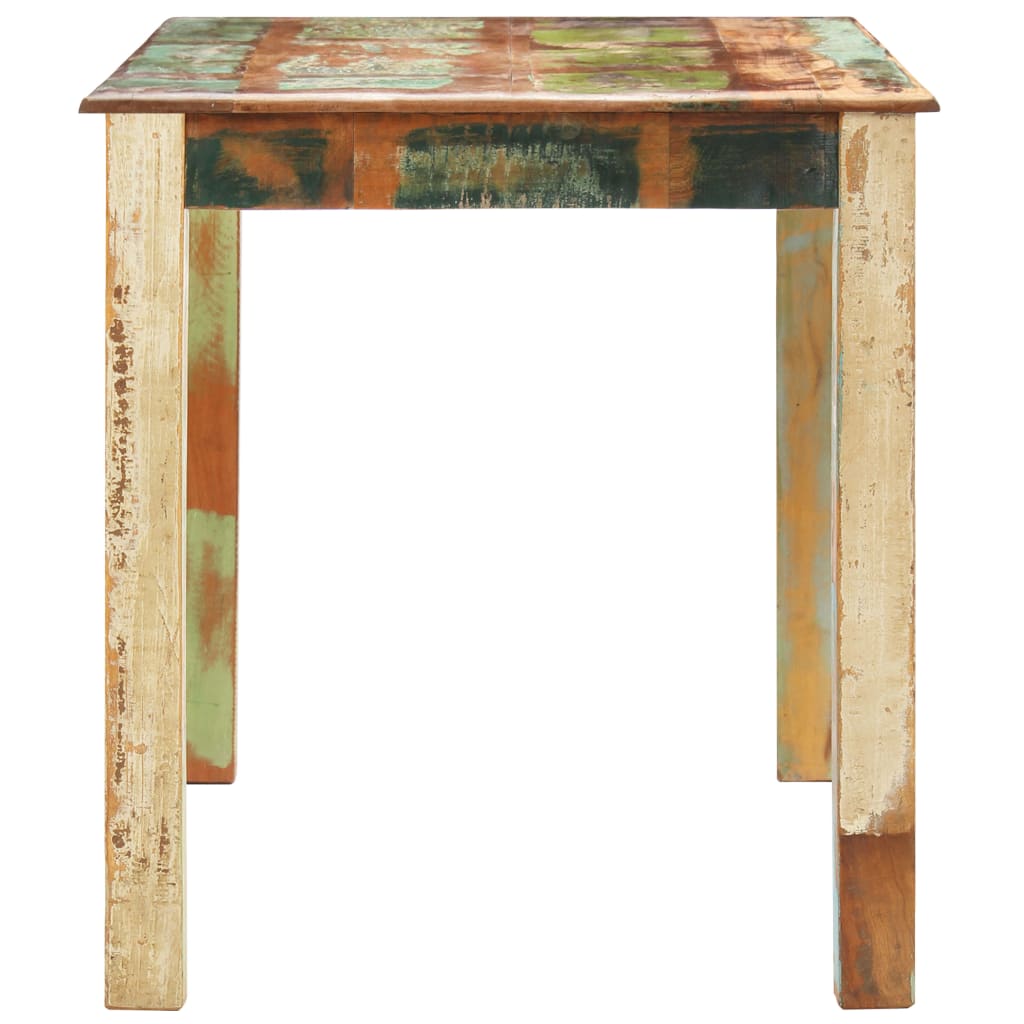 Mesa De Comedor De Madera Maciza Reciclada 140x70x76 Cm_1