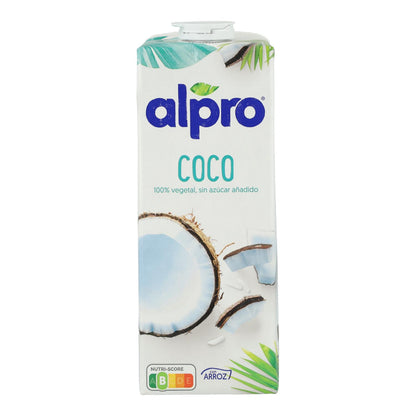 Embalagem de 8 bebidas de coco Alpro, 1 litro