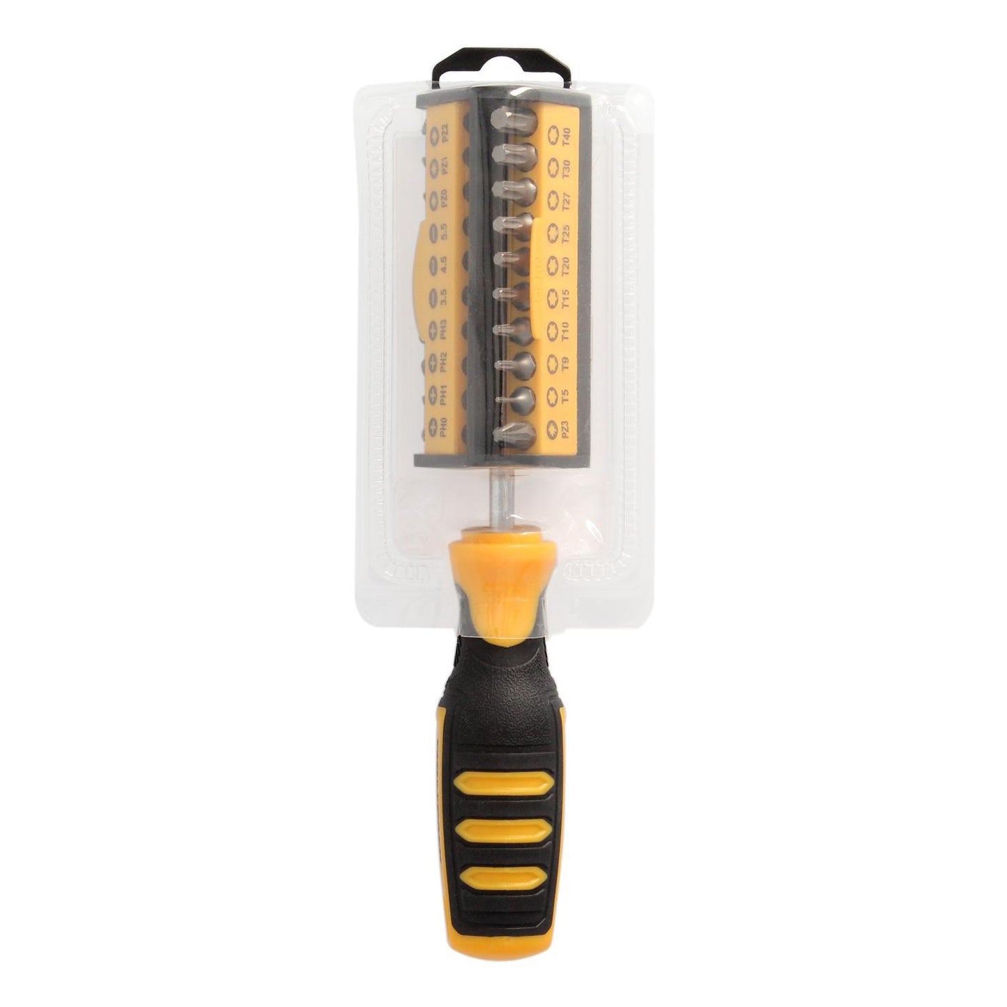 Juego De Puntas Con Destornillador  1/4 35 Piezas. Acero Cromo Vanadio, Kit Destorpuntas, Puntas Destornillador.