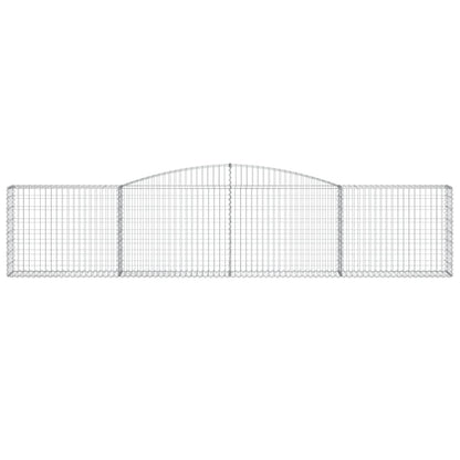 Cestas De Gaviones 25 Uds Forma De Arco Hierro 400x30x80/100 Cm_3