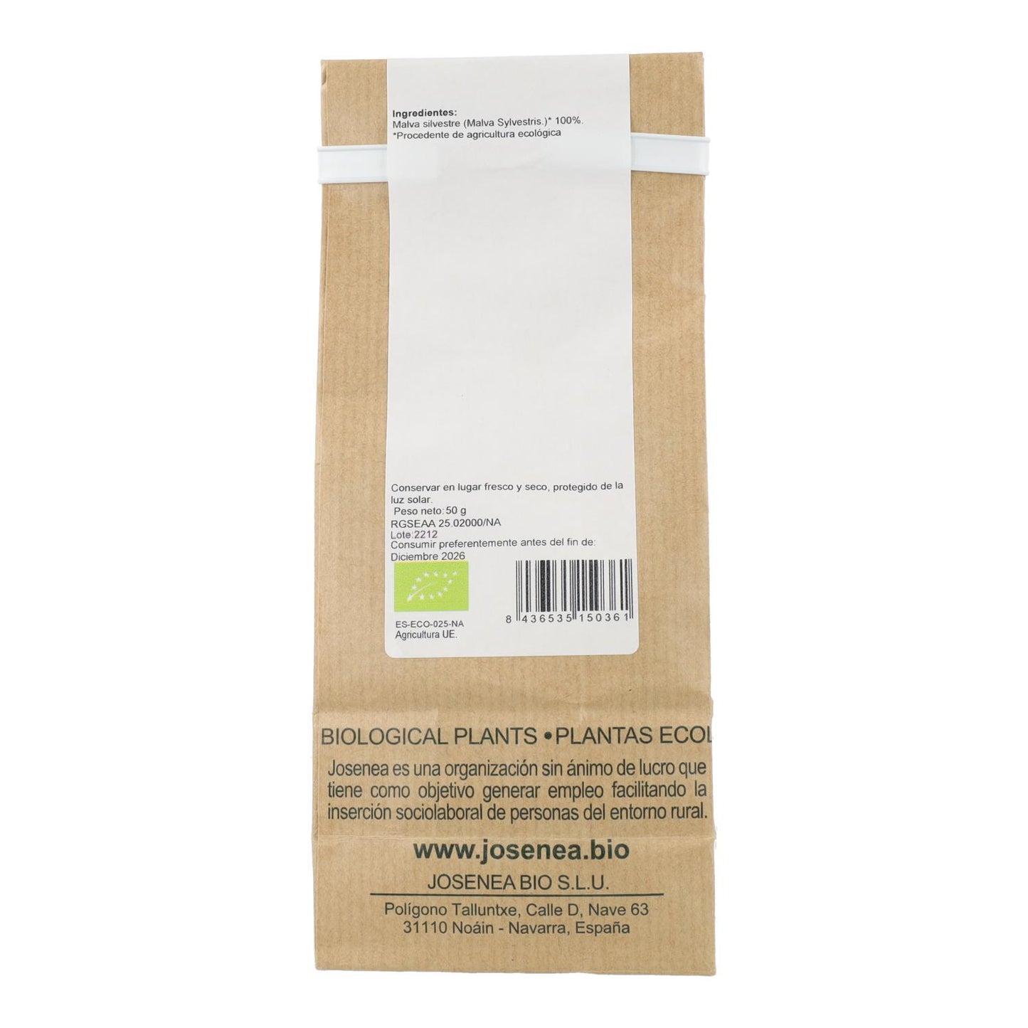 Malva Selvagem Bio Bulk 50 g Josenea