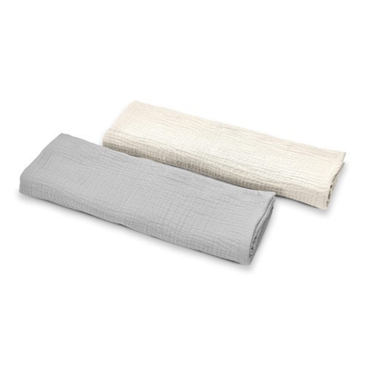 Pack 2 Muselinas De Algodón 70x70 Para Bebé Gris_1