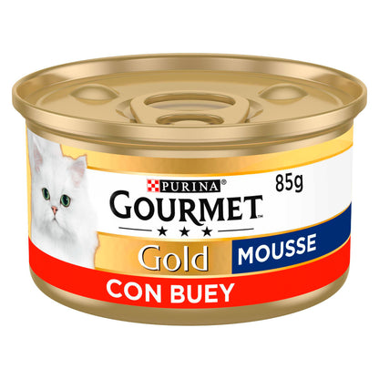 GOURMET GOLD Mousse Comida Húmida Carne 85g