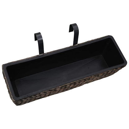 Conjunto De Jardineras 2 Unidades Jacinto De Agua Marrón_3