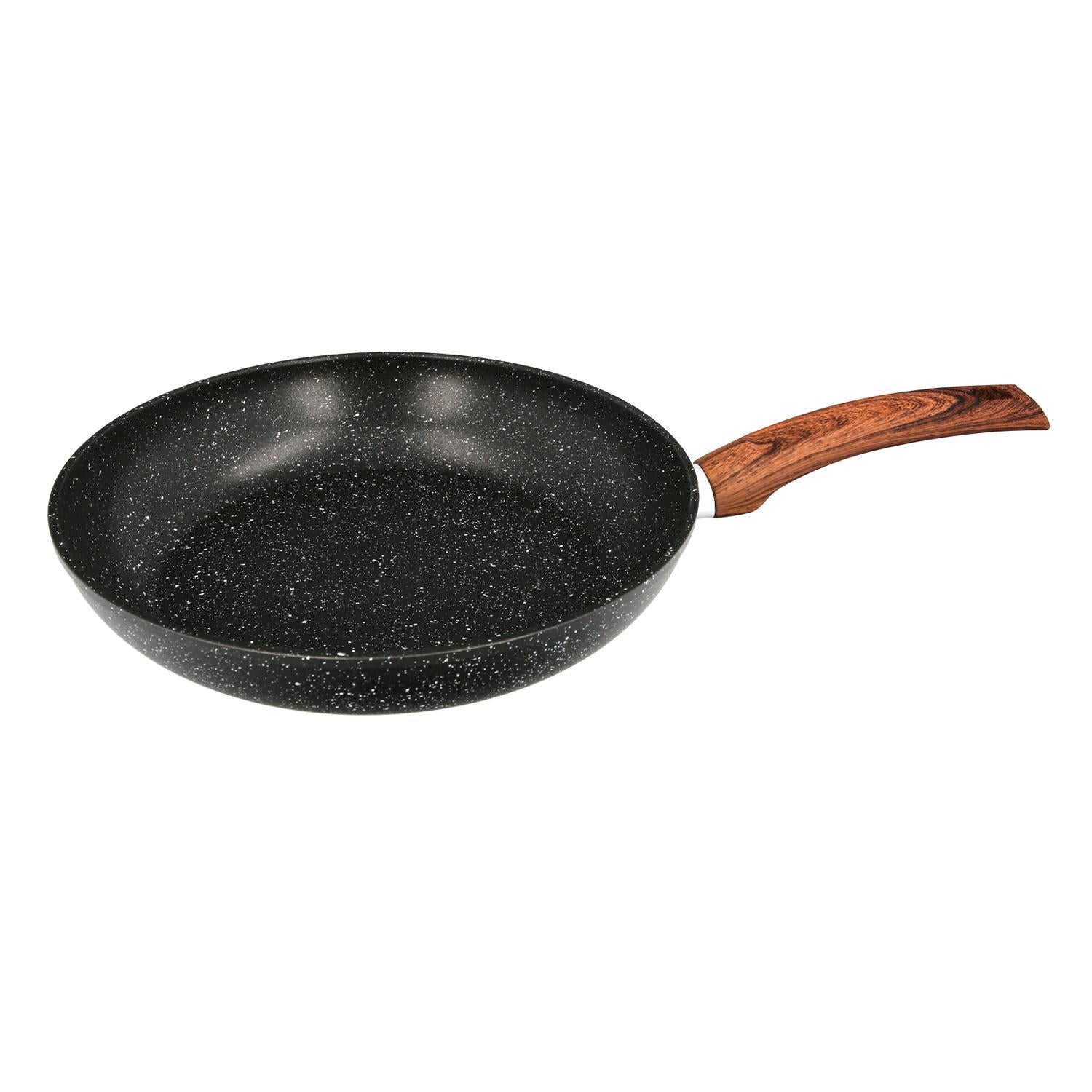 Sarten Aluminio Forjado Antiadherente Ø 28 X 5,5 Cm. Mango Engomado / 5 Capas / Acabado Piedra / Apta Para Todo Tipo De Cocinas_0