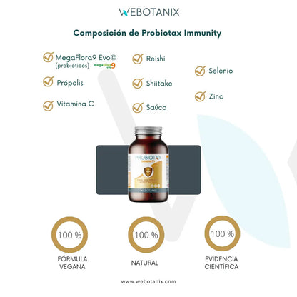 Probiotax Immunity Defenses WeBotanix 45 cápsulas