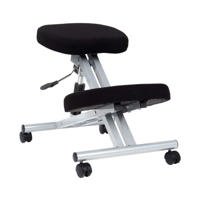 Silla Ergonómica Ergochair Negro Aluminio Madera, Negro, 42 X 60 X 65cm_1