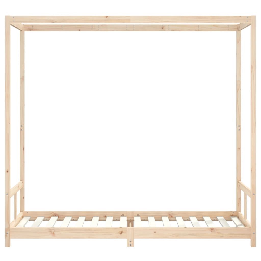 Vidaxl Estructura De Cama Para Niños Madera Maciza De Pino 80x200 Cm_3