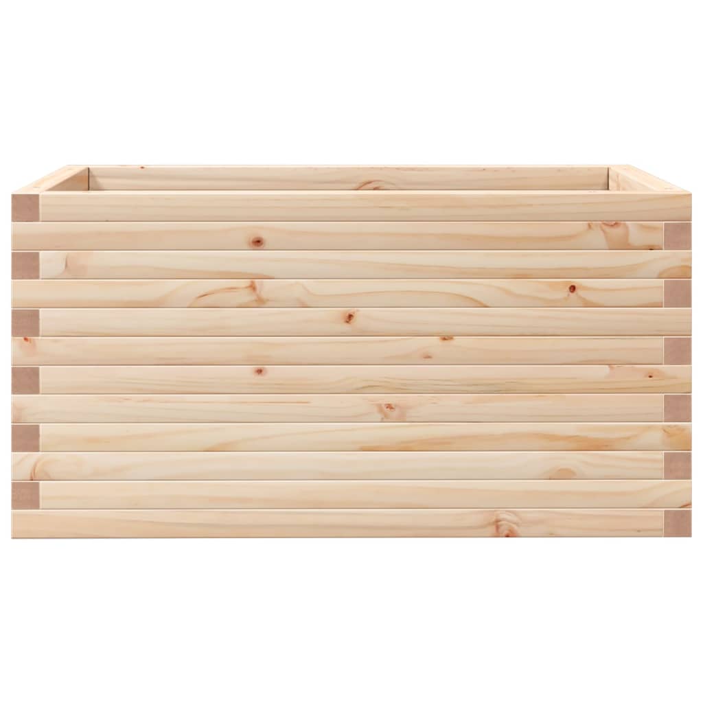 Jardinera De Madera Maciza De Pino 90x60x45,5 Cm_4