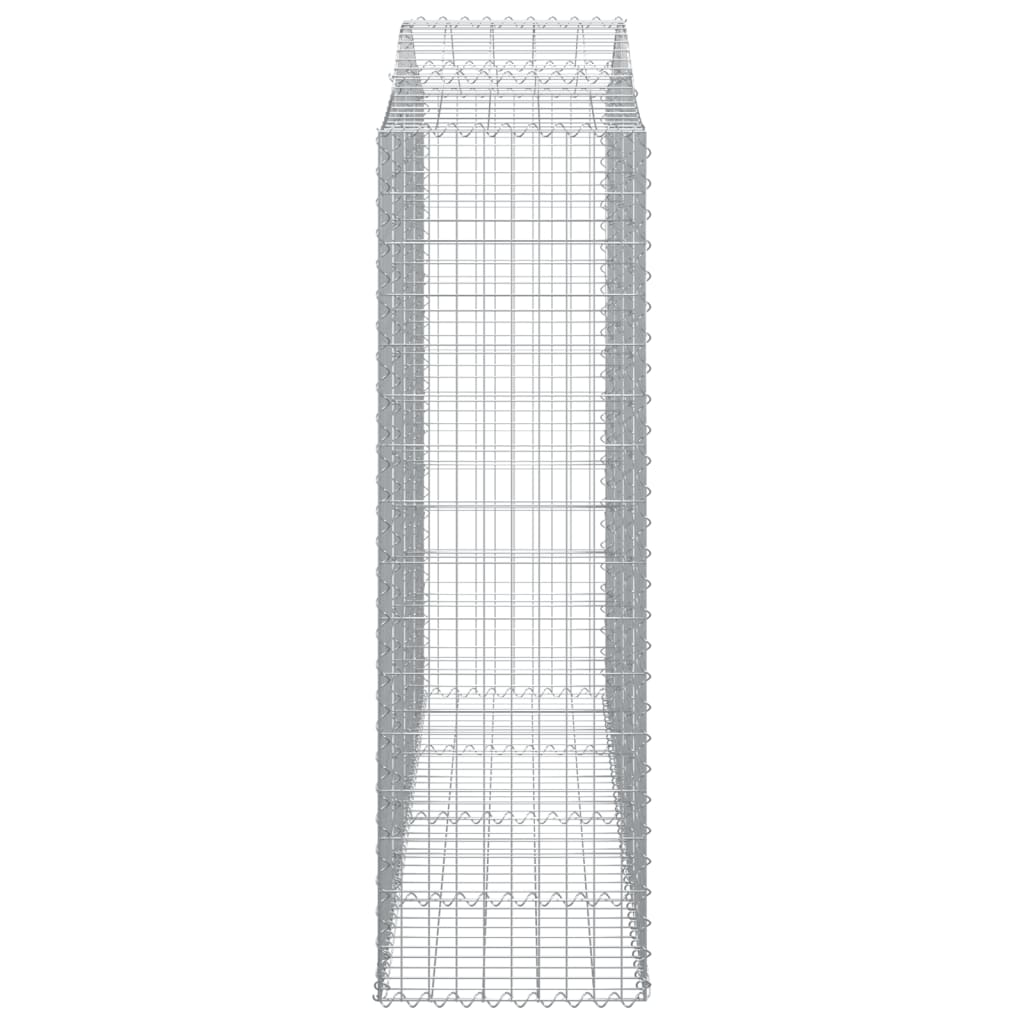 Cestas De Gaviones 2 Uds Forma De Arco Hierro 200x50x160/180 Cm_4