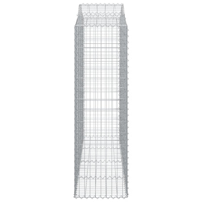 Cestas De Gaviones 2 Uds Forma De Arco Hierro 200x50x160/180 Cm_4