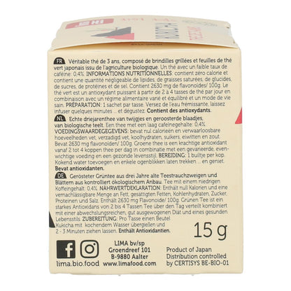 Chá Kukicha 3 anos ECO Lima 10 saquetas