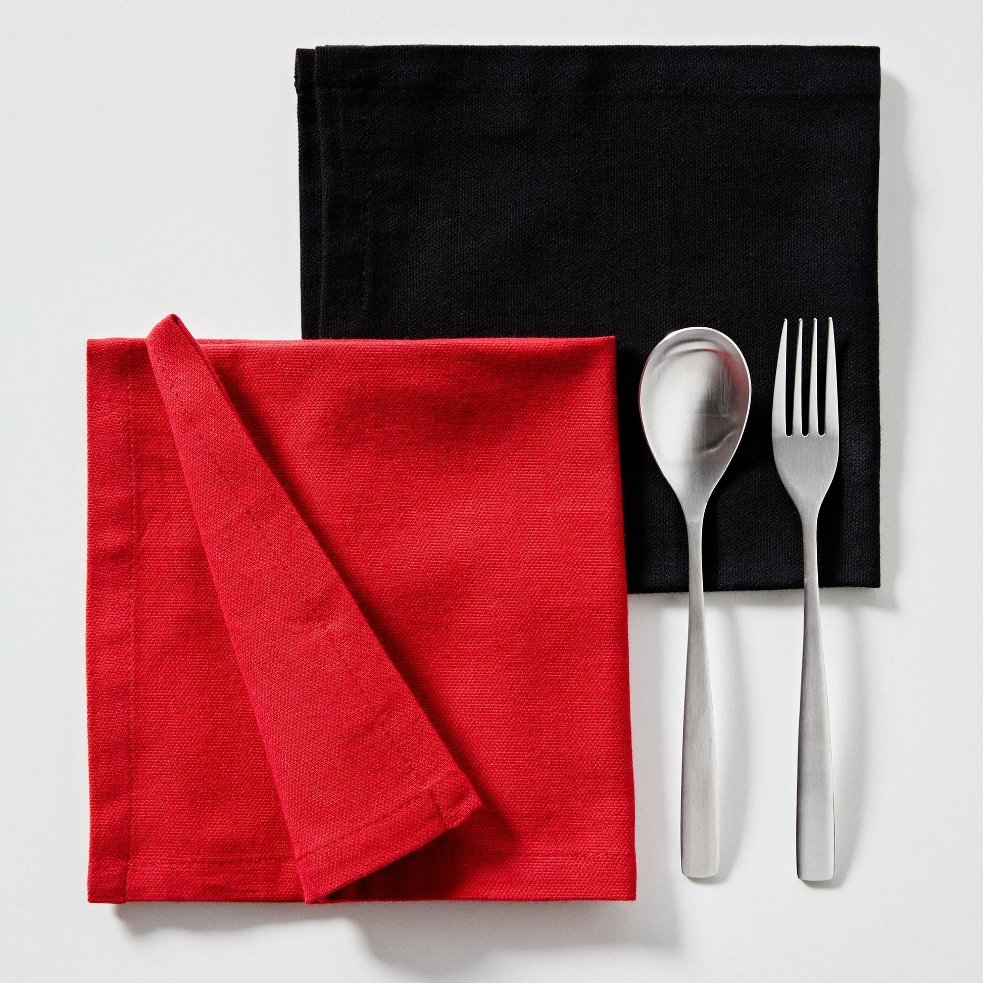 Set 4pzs Servilleta 40x40cm 100% Algodon 190gsm Rojos Benetton_3