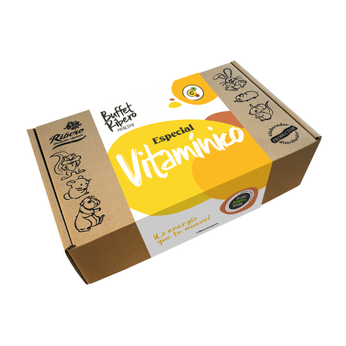 Ribero Buffet de Vitaminas Saudáveis ​​​​para Coelhos e Roedores