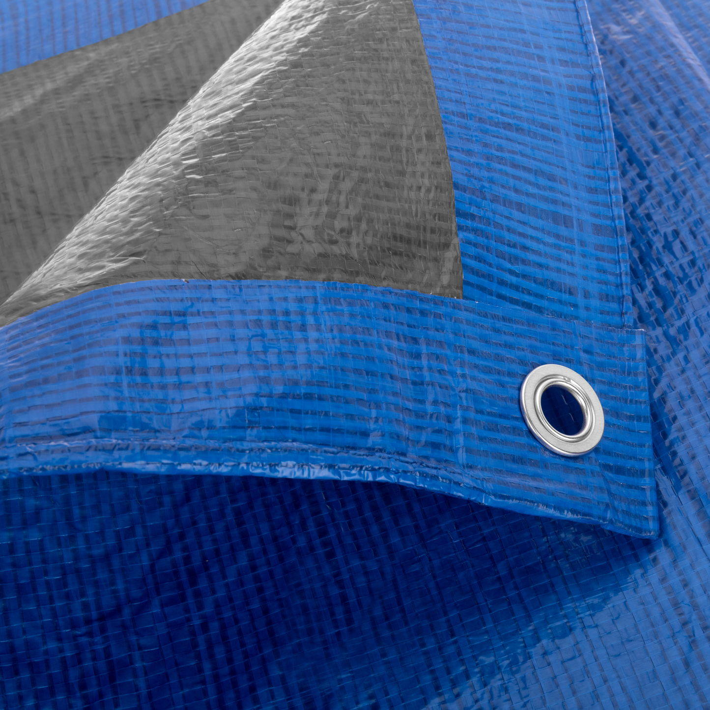 Toldo Lona De Protección Impermeable De Polietileno Doble Cara Verde Y Azul 5x8m_1