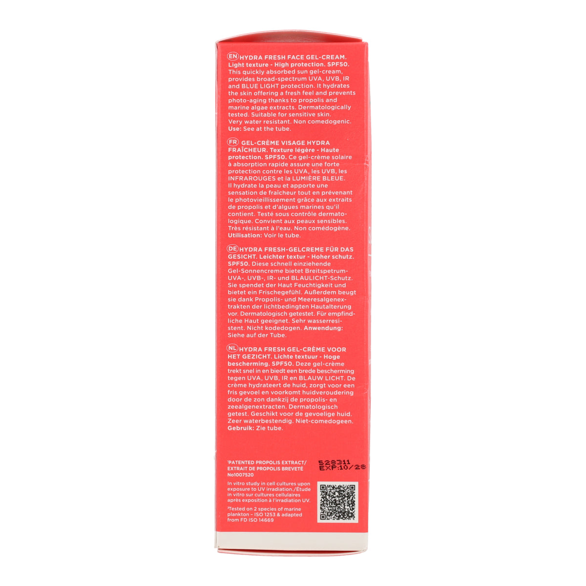 Gel Creme Solar Hydra Fresh FPS50 Apivita 50ml