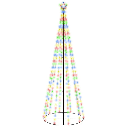 Vidaxl Árbol De Navidad Cónico 310 Led De Colores 100x300 Cm_0