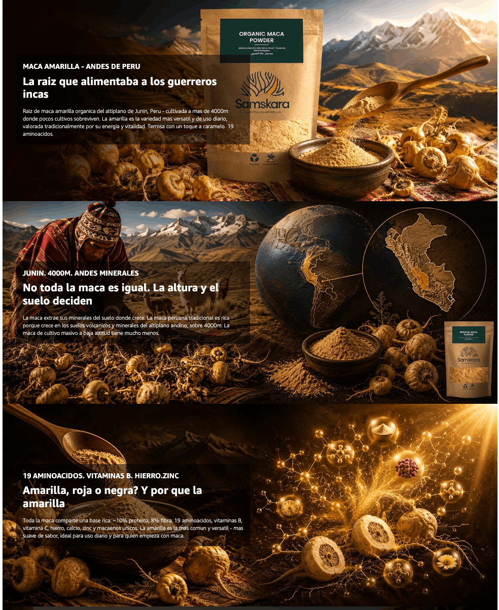 Maca En Polvo Bio - 1kg | Superalimento Ecológico Vegano Para Batidos, Smoothies Y Zumos, Sin Azúcares Añadidos_4