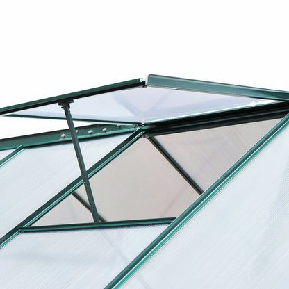 Outsunny Invernadero De Jardín 2x2,5m Policarbonato Aluminio Protección Uv30_4