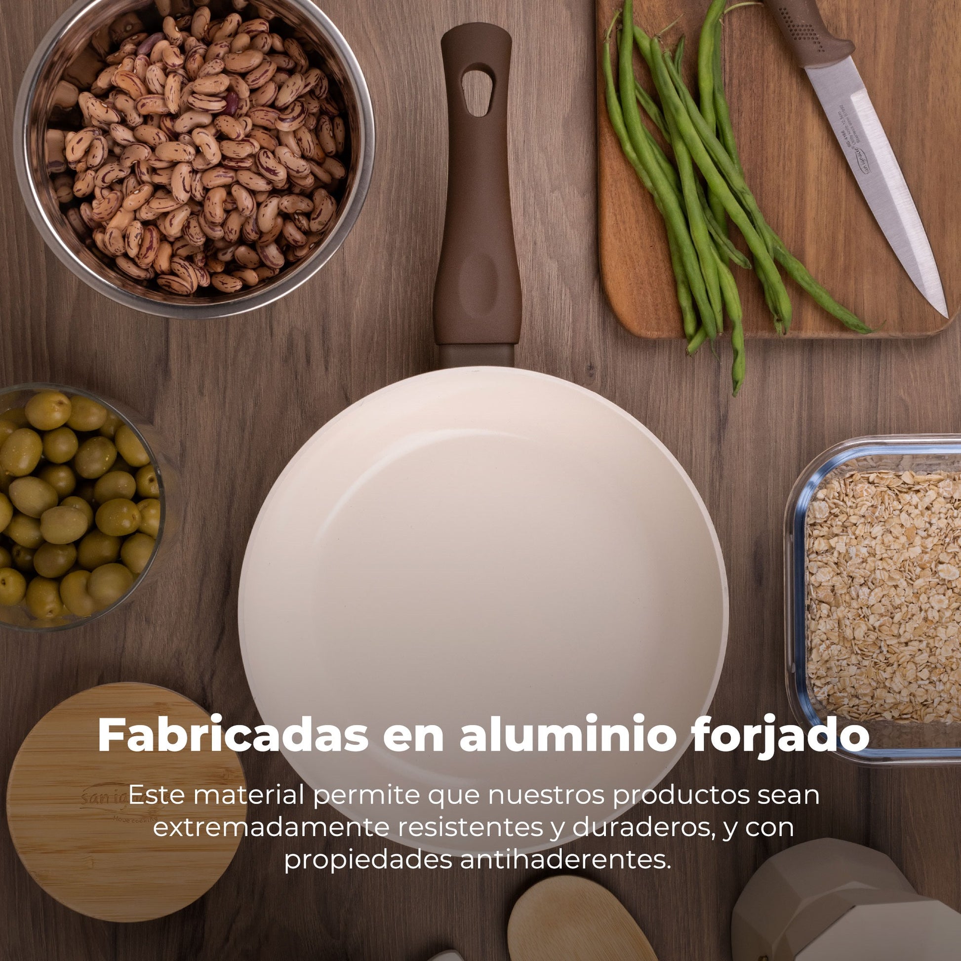 Juego De Asador + Wok + Sartén Asador En Aluminio Forjado De La Colección 'natur'_4