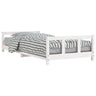 Vidaxl Estrado de cama para crianças em madeira de pinho branco 90x190 Cm