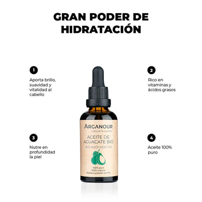 Óleo de Abacate Biológico Arganour 50ml