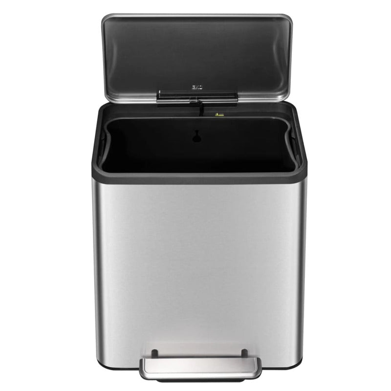 Eko Cubo De Pedal Ecocasa 30 L Plateado Mate_4