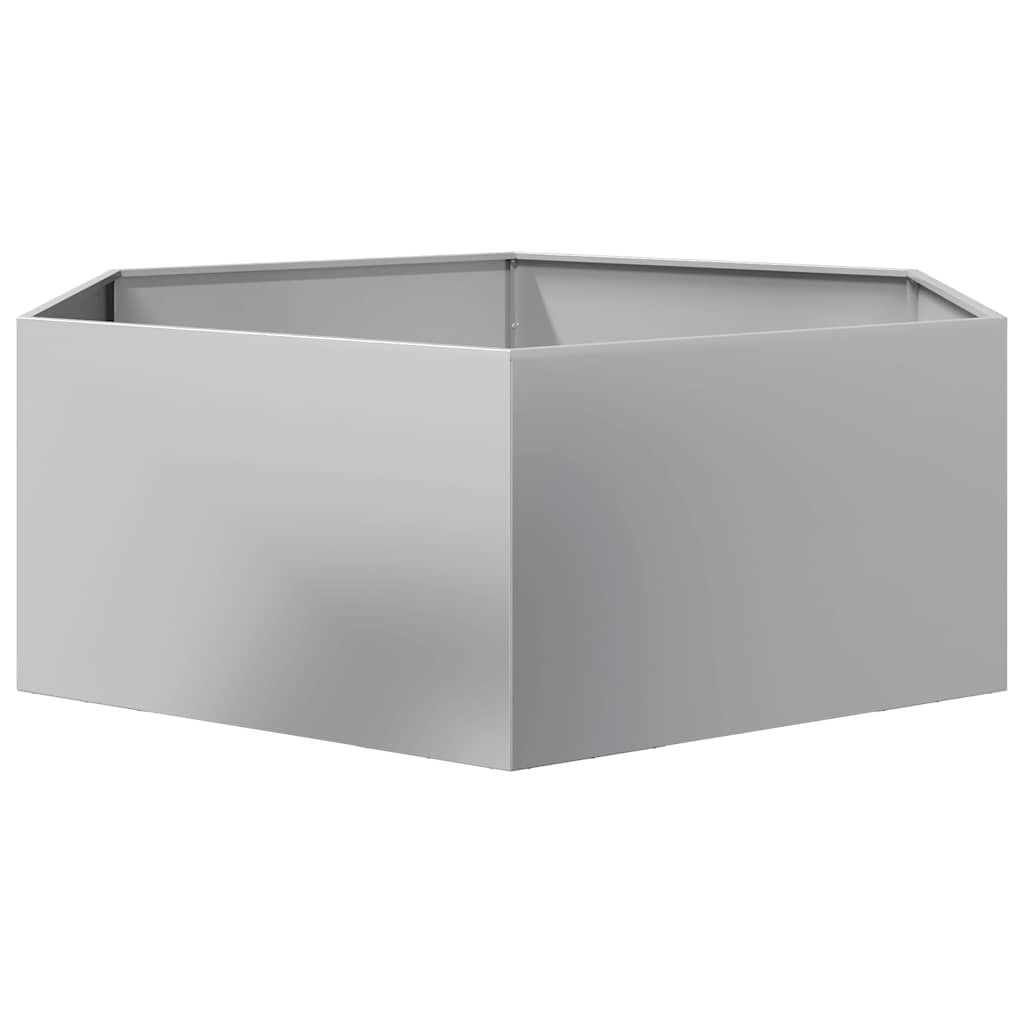 Jardinera Hexagonal Acero Galvanizado 138x120x45 Cm_4