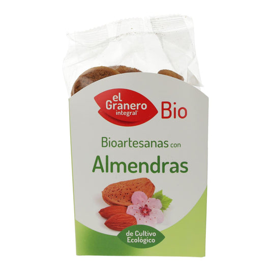 Biscoitos artesanais de amêndoa biológica da El Granero, 220 g