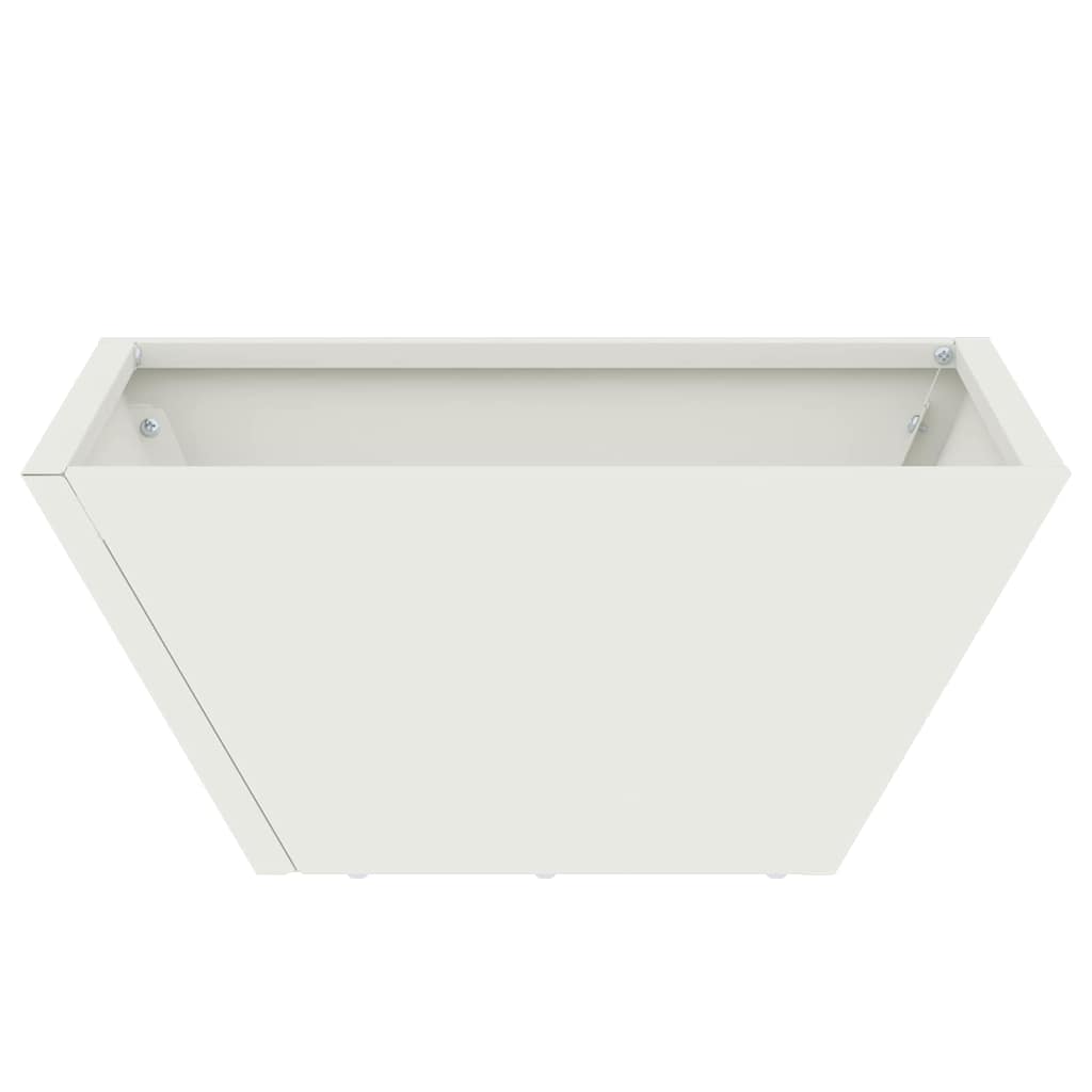Macetero De Jardín 5 Uds. Blanco 35 X 35 X 15 Cm_5