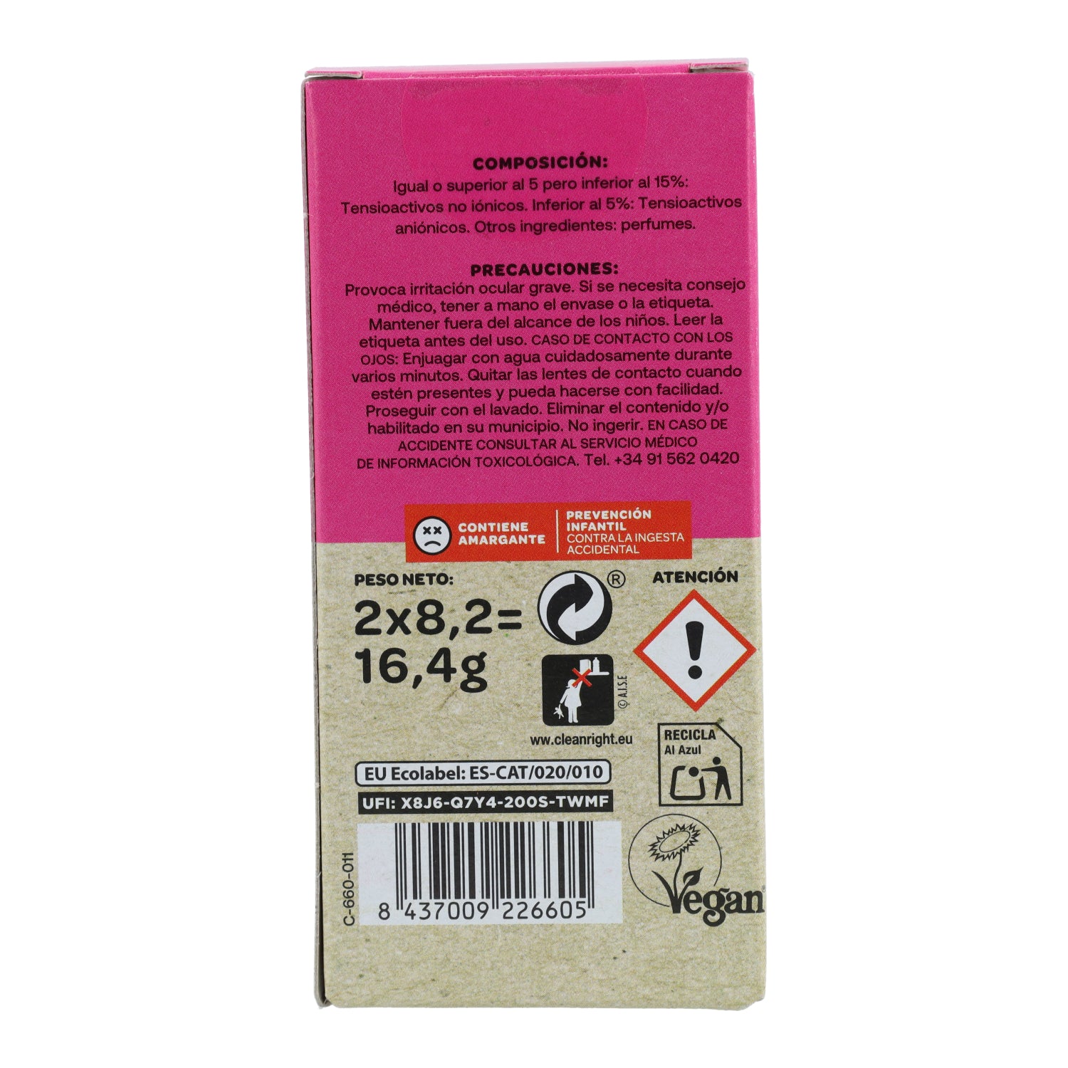 Flopp Refill produto de limpeza de casa de banho solúvel em água 2 cápsulas