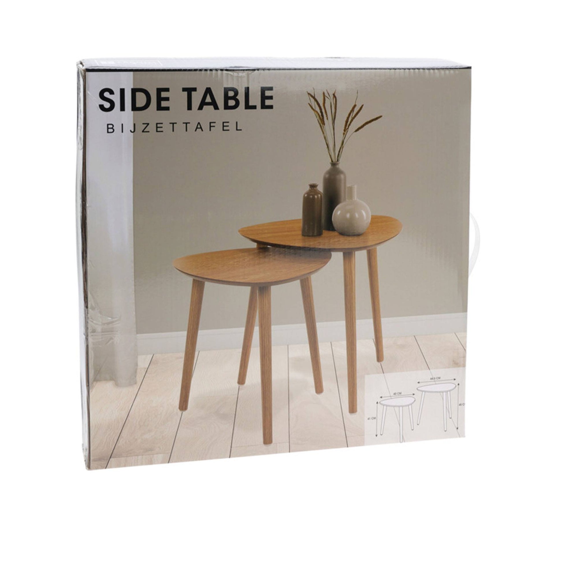 Well Home Juego De 2 Mesas Auxiliares Con Tablero De Borde Inclinado_2