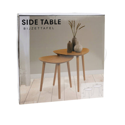 Well Home Juego De 2 Mesas Auxiliares Con Tablero De Borde Inclinado_2
