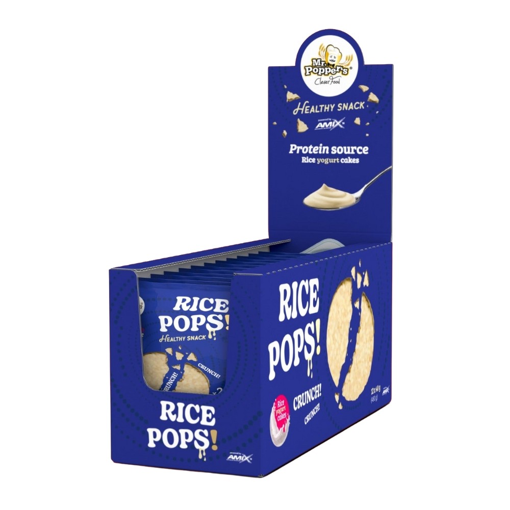 Tortitas De Arroz 12x40gr Sabor Yogur Mr.popper's Amix_0