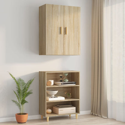 Armario Colgante De Pared Roble Sonoma 69,5x34x90 Cm / Vetonek_1