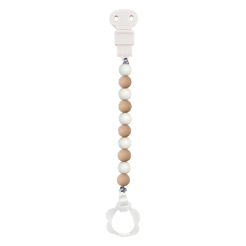 Prendedor de chupeta (com prendedor de chupeta) Doukidou Rosa-Branco