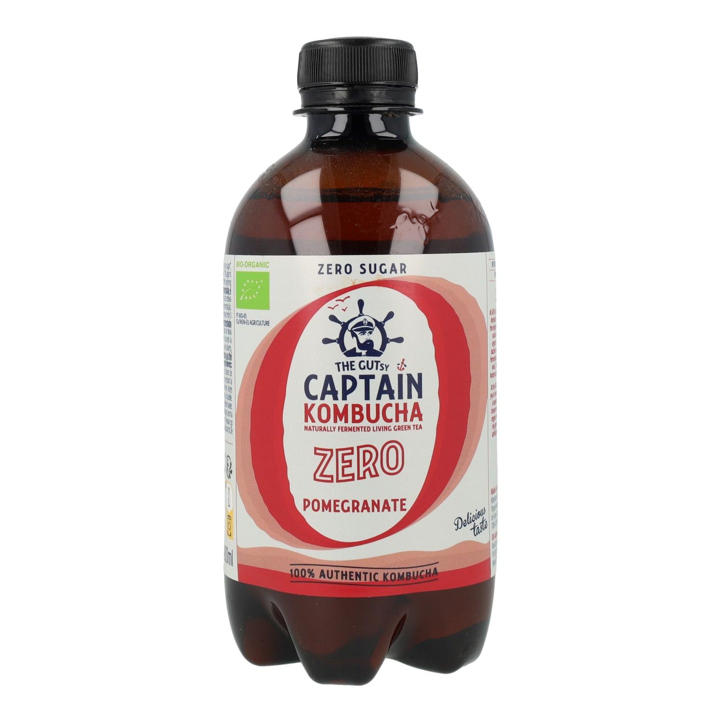 Kombucha Zero Romã BIO Captain Kombucha 400 ml