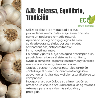 Suplemento natural para perros y gatos - Ajo ecológico - 100g_2