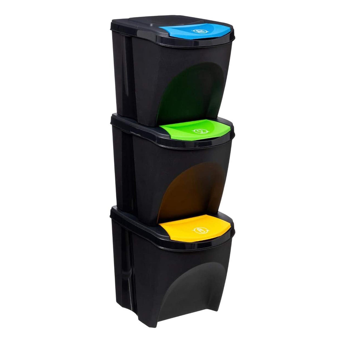 Wellhome Papelera X3 Plástico 25l Clasificación_0