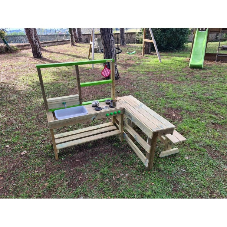 Cocinita Infantil De Madera Para Exterior Masgames Spicy Delicious._1