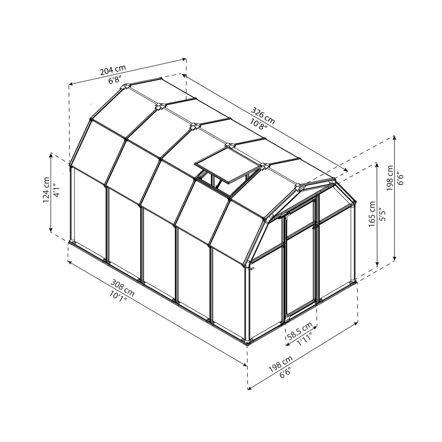 Estufa Eco Grow 321x204 cm 