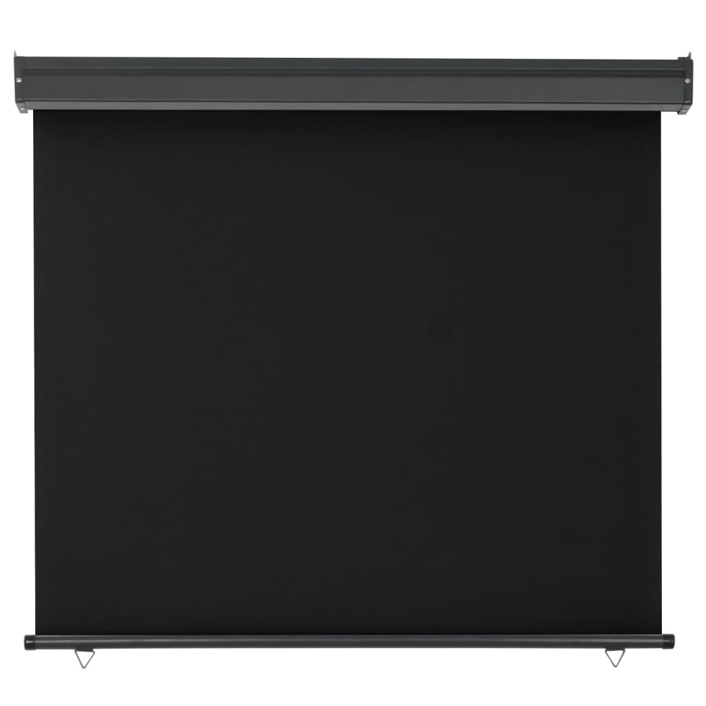 Vidaxl Toldo Lateral De Balcón Negro 122x250 Cm_3