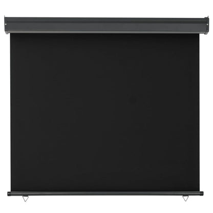 Vidaxl Toldo Lateral De Balcón Negro 122x250 Cm_3
