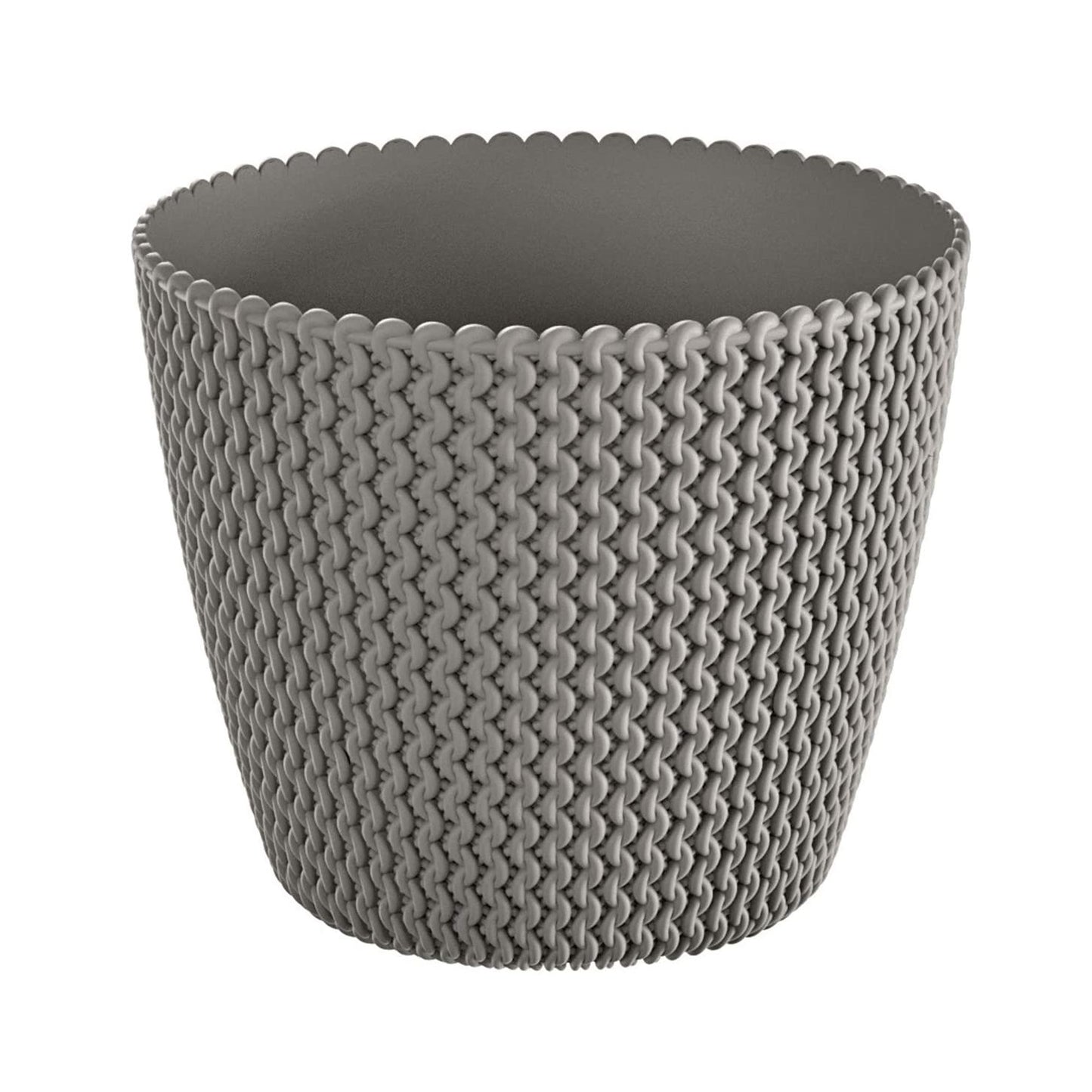 Maceta Redonda 18,6l Prosperplast Splofy De Plastico En Color Gris, Ø34,1 X 28,9 Cm_0