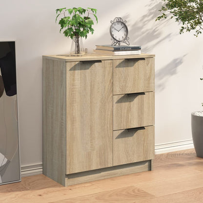 Aparador De Madera Contrachapada Color Roble Sonoma 60x30x70 Cm / Vetonek_1
