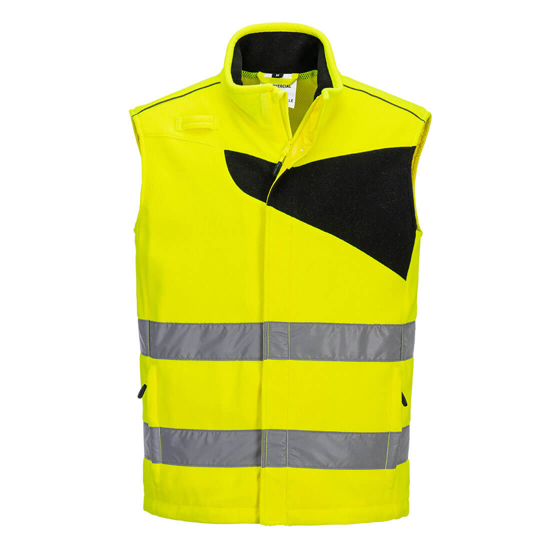 Chaleco De Calor De Polar Pw2 Hi-vis, Alta Visibilidad / S / Amarillo-negro_0