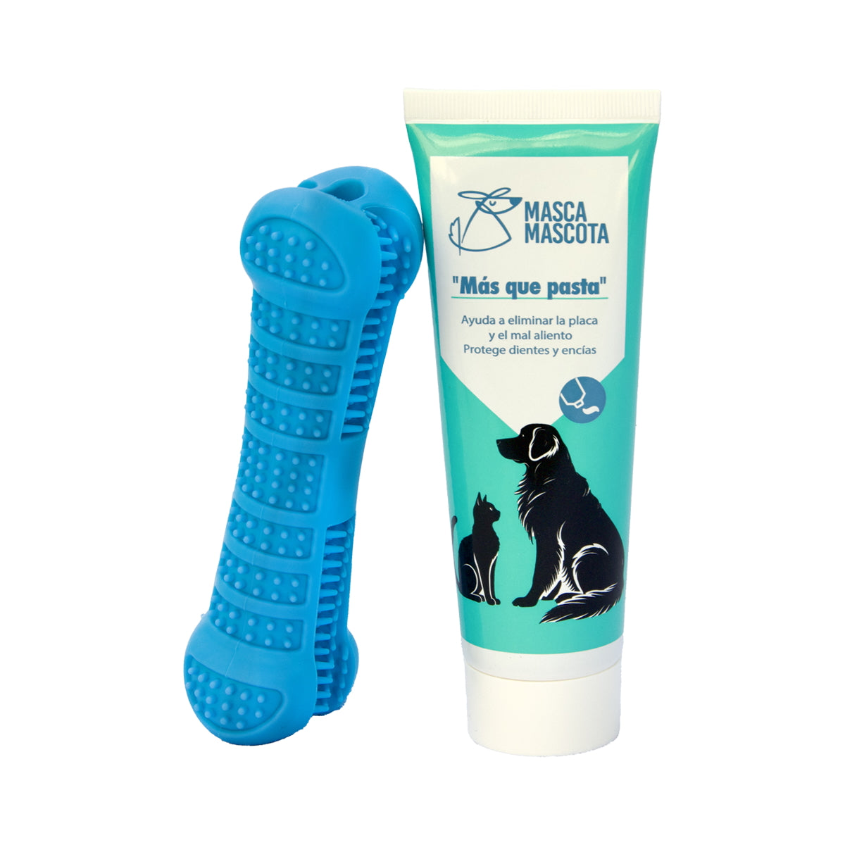 Pack de higiene dental para perros medianos con hueso Masca mascota 100 g_0