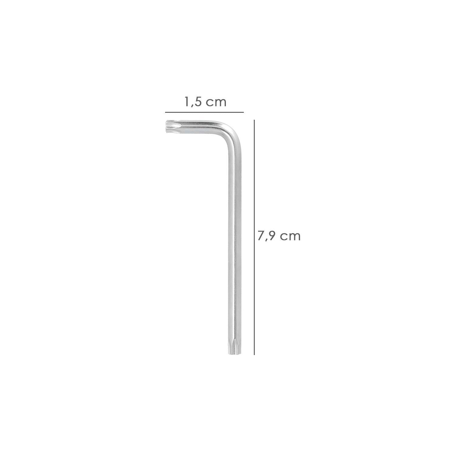 Llave Torx Larga Acero Cromo Vanadio Profesional T06 Mm. Llave Estrella, Llave Allen Estrella_1