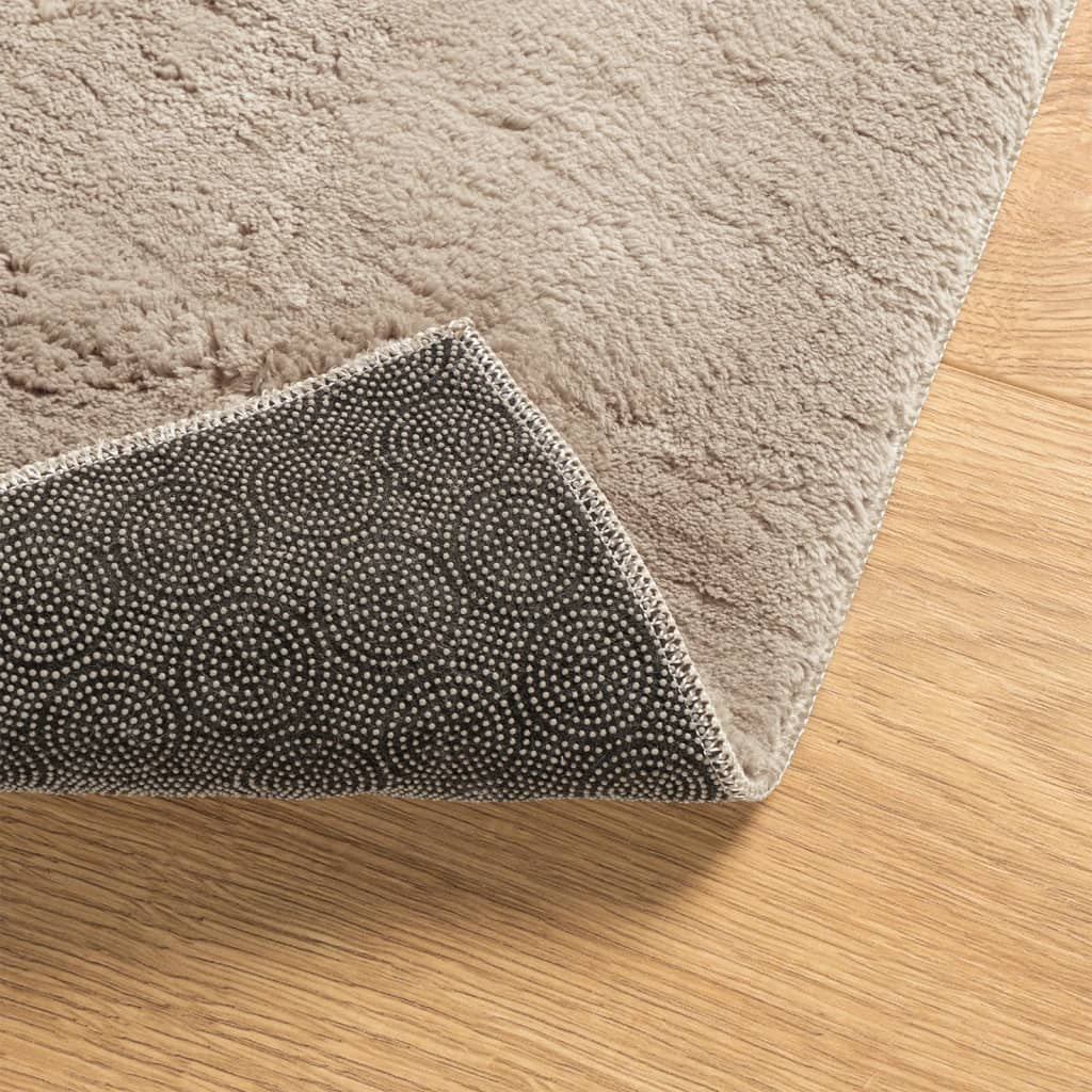 Vidaxl Alfombra De Pelo Corto Suave Lavable Huarte Arena 60x110 Cm_4