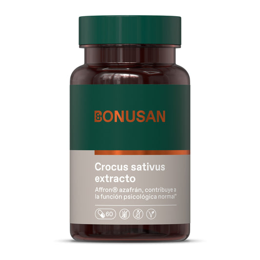 Extrato de Crocus sativus Bonusan 60 cápsulas